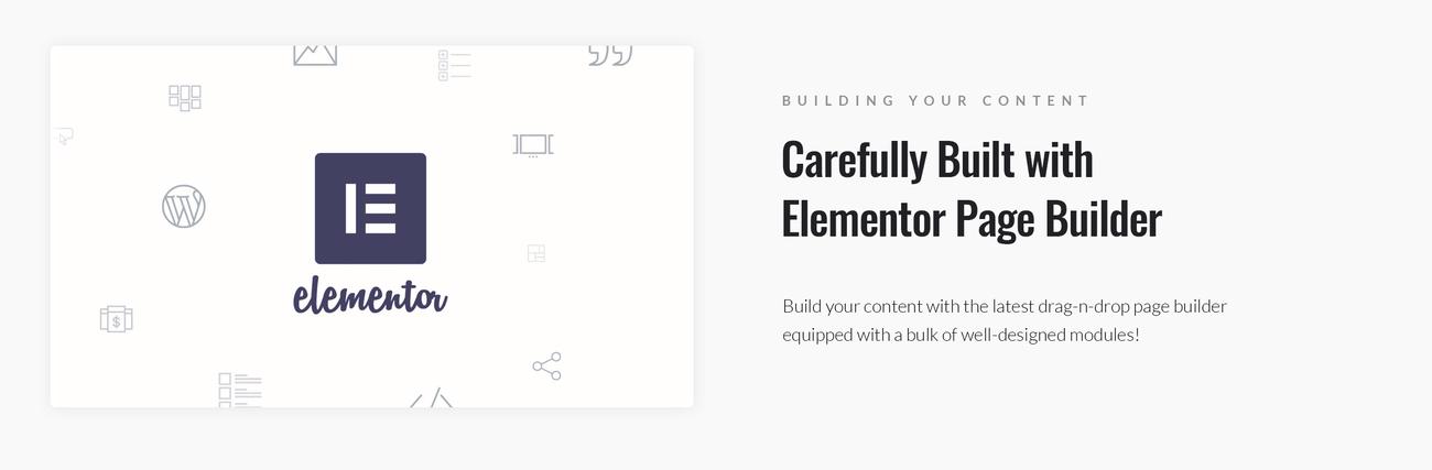 фотограф блог wordpress elementor тема