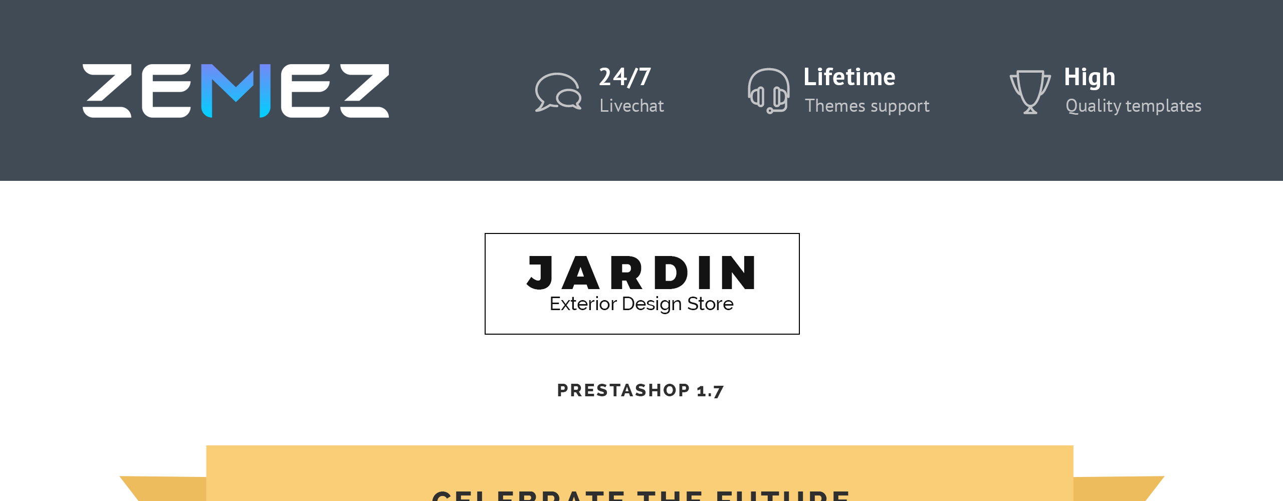 внешний дизайн магазина prestashop тема