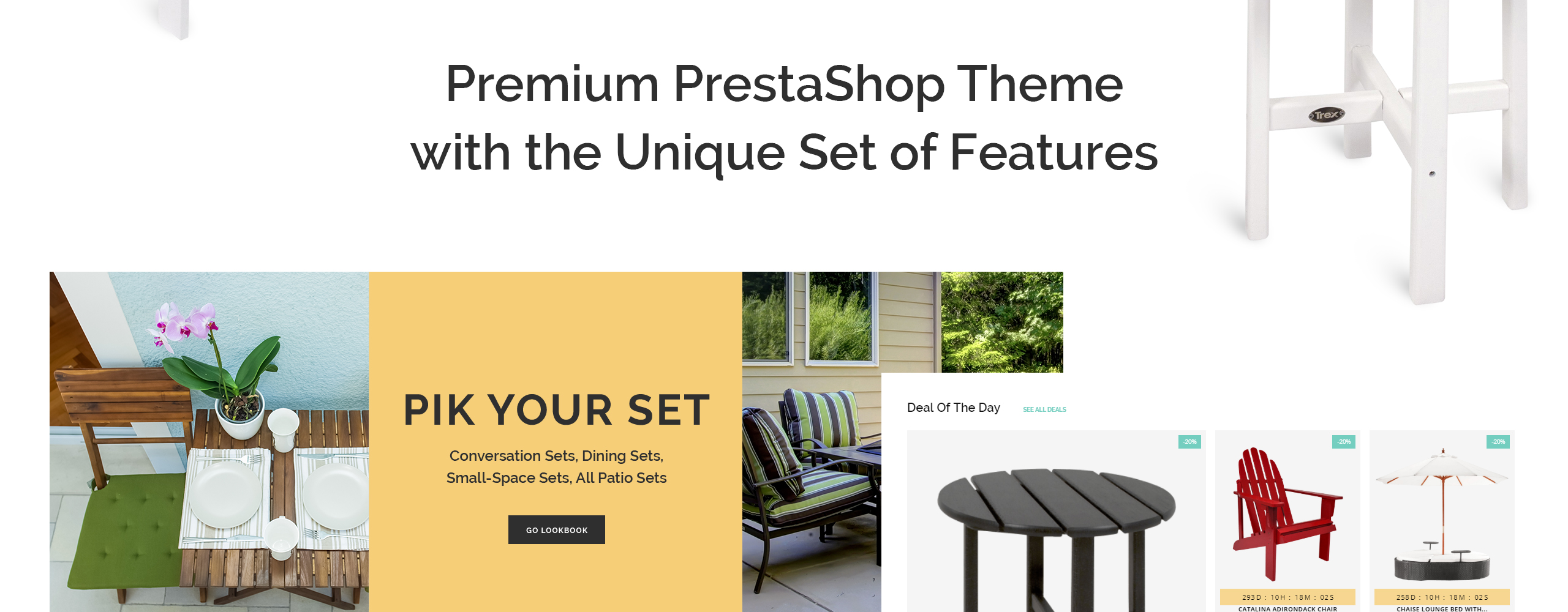 внешний дизайн магазина prestashop тема