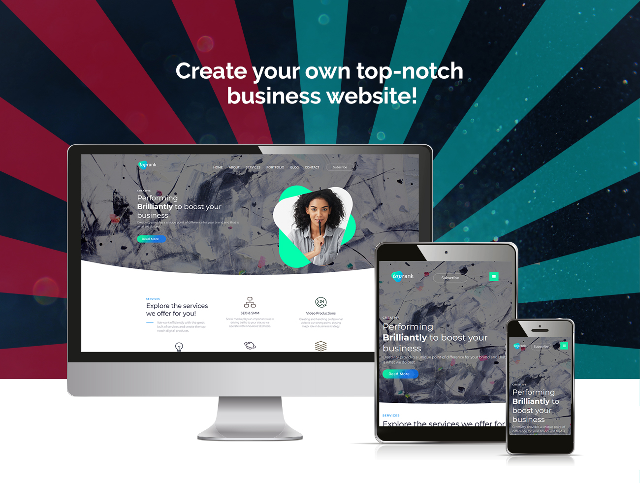 корпоративное цифровое агентство wordpress тема