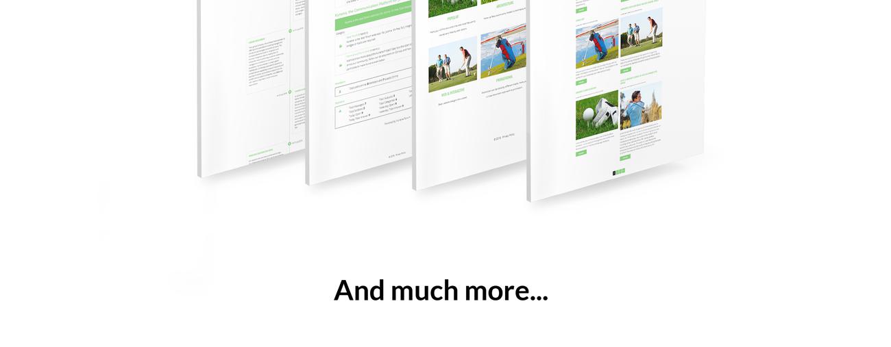 современный гольф-клуб joomla шаблон