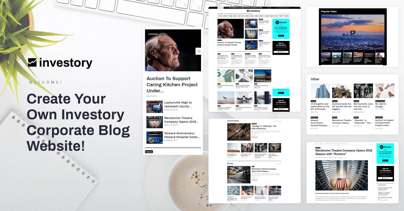 корпоративный блог wordpress elementor theme