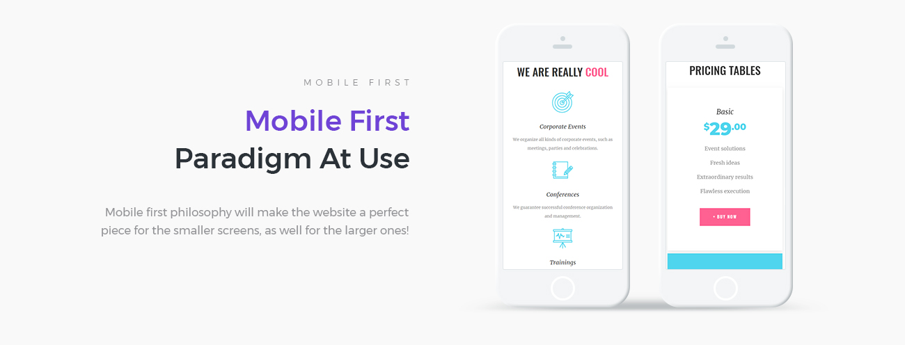 event agency wordpress elementor theme