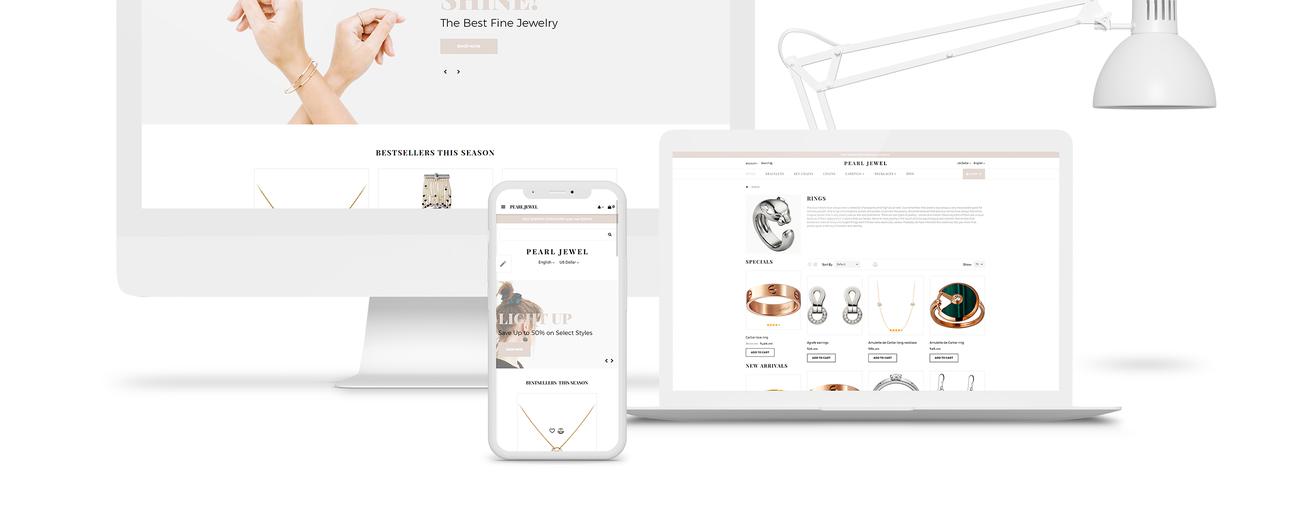 изысканный ювелирный интернет-магазин opencart шаблон