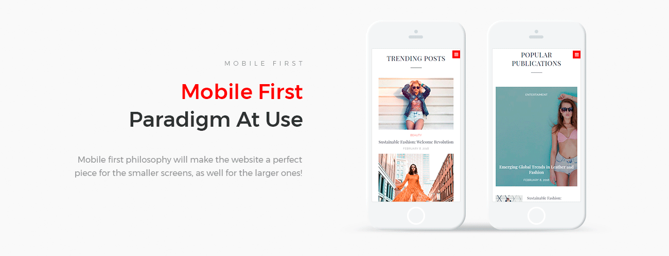 модный блог wordpress elementor theme