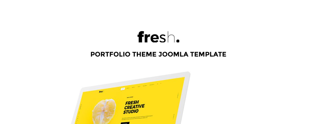 свежий креативный шаблон портфолио joomla