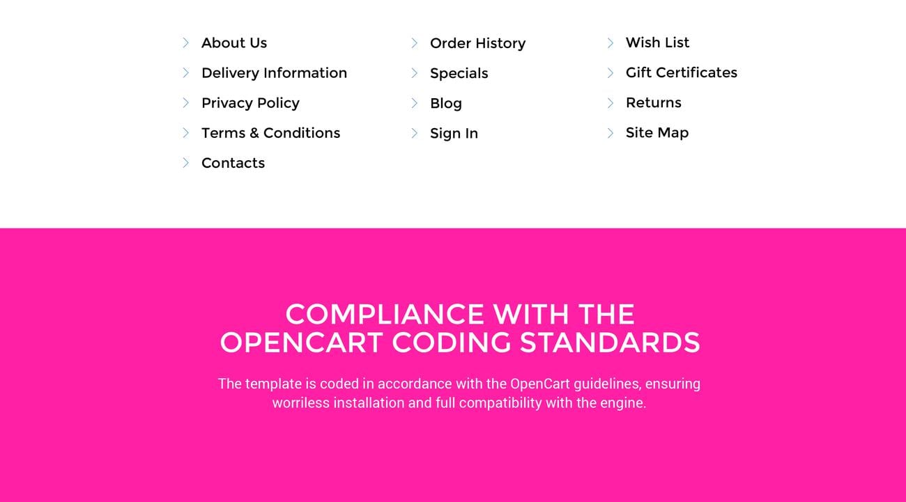 шаблон opencart магазина красоты
