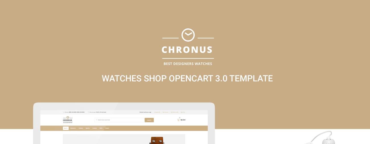 шаблон магазина часов opencart