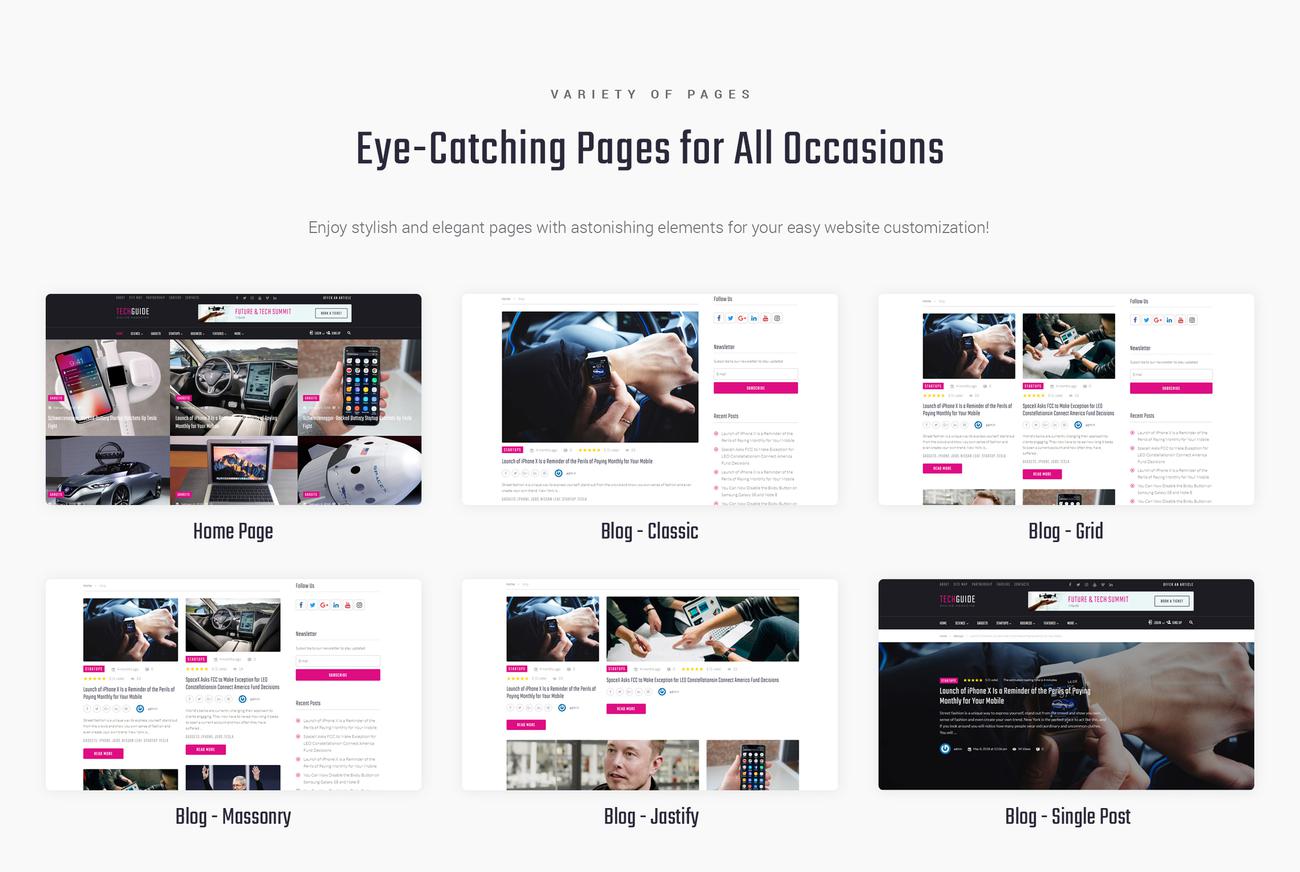 технический блог wordpress elementor theme
