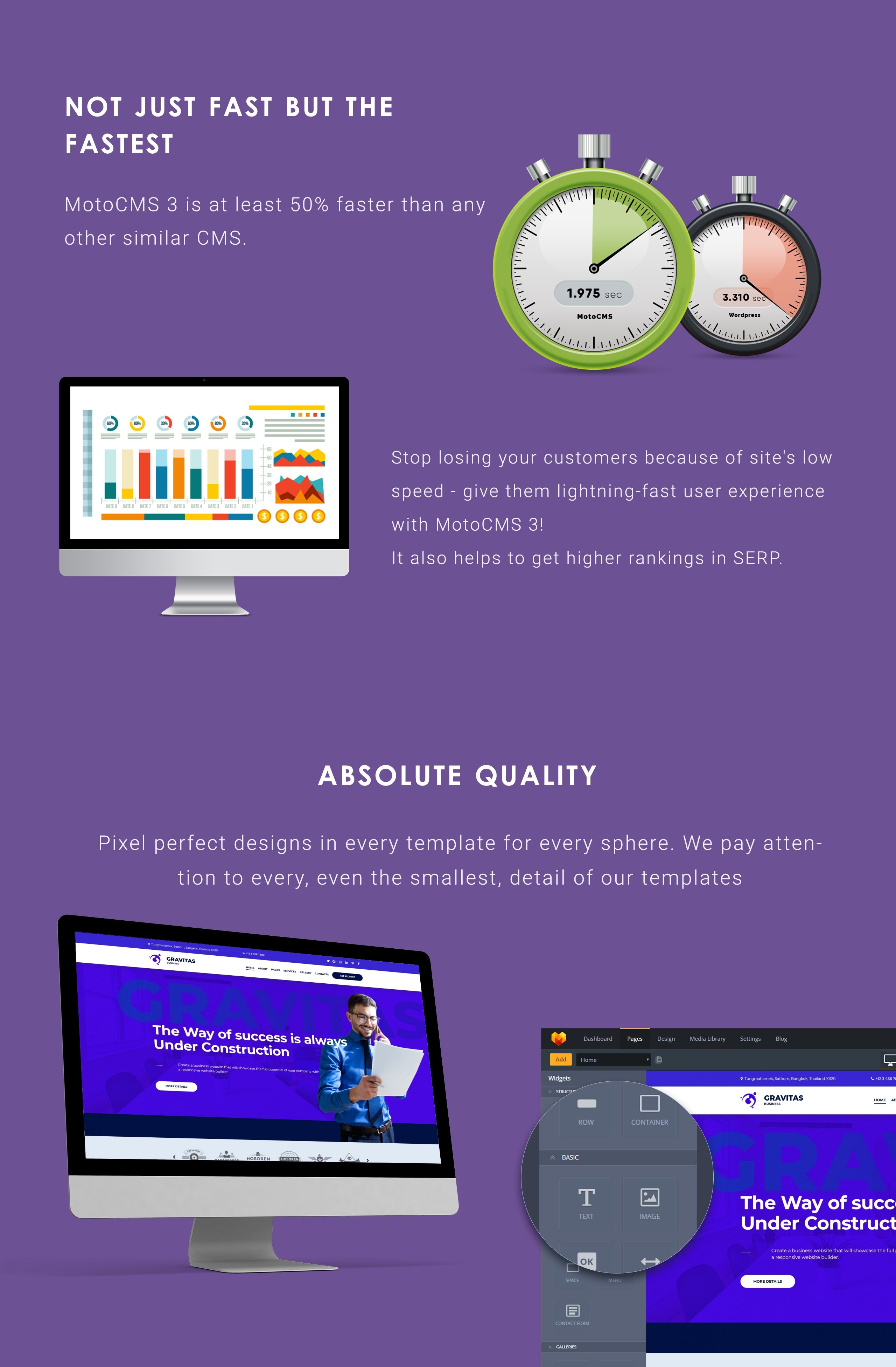 шаблон gravitas multipurpose business moto cms 3