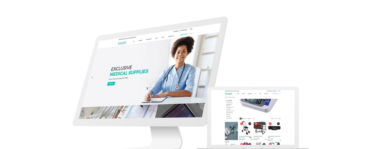 clear medical equipment online store shopify theme