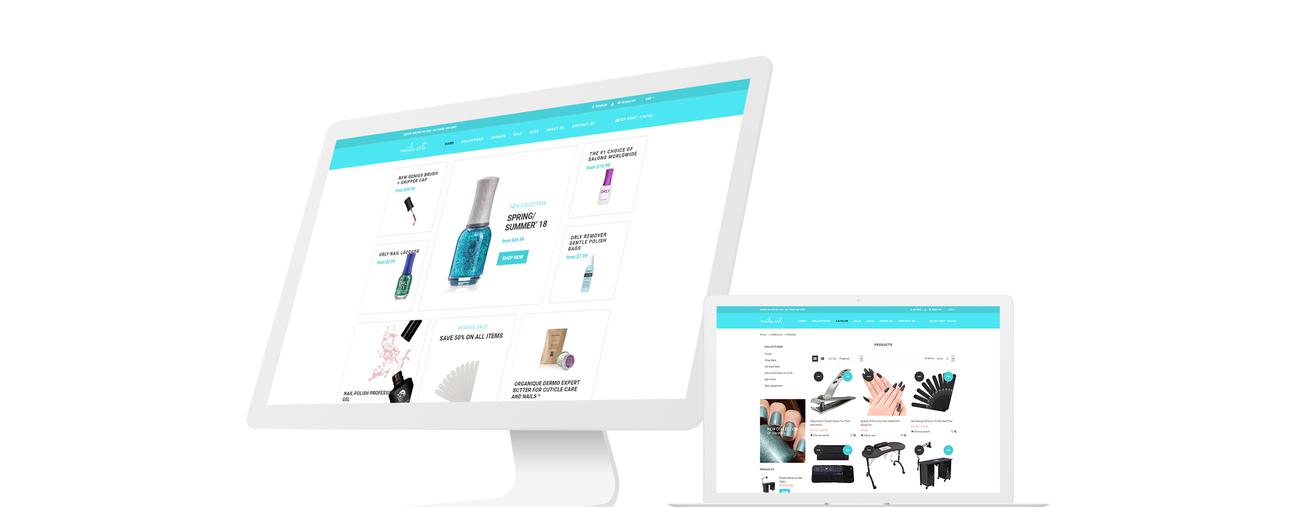 simple nails beauty интернет магазин shopify тема