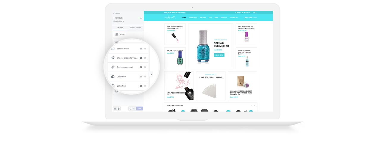 simple nails beauty интернет магазин shopify тема