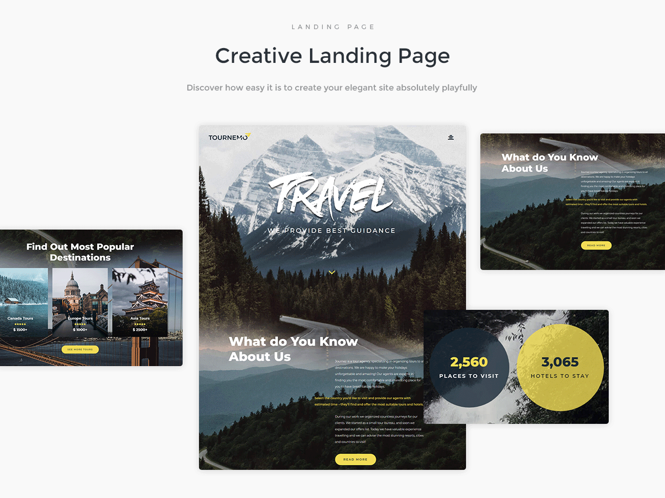 travel elementor wordpress шаблон целевой страницы