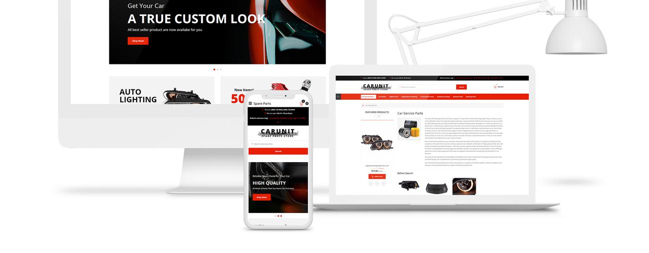 шаблон opencart запасных частей