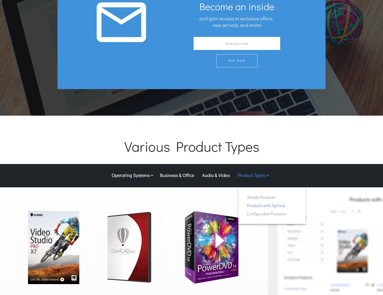 цифровые продукты magento theme