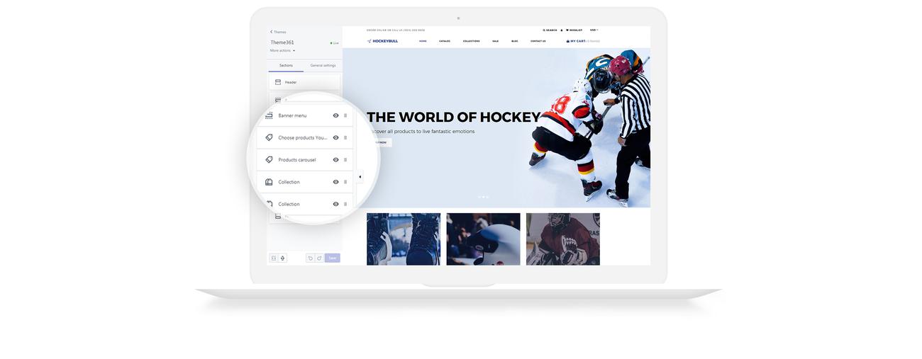 hockeybull shopify тема