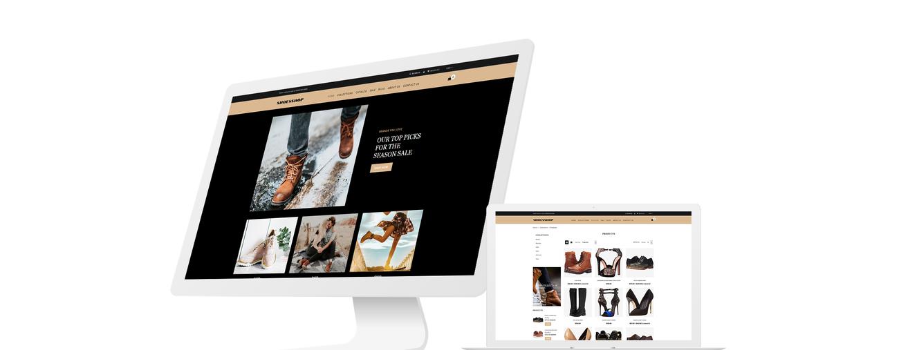магазин обуви shopify тема