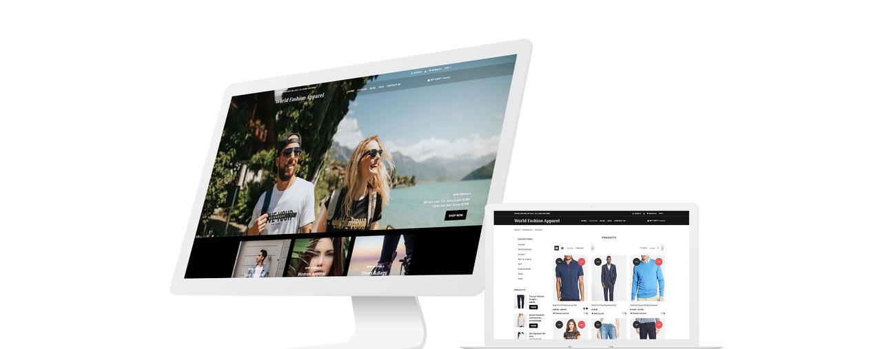мир моды одежда shopify тема