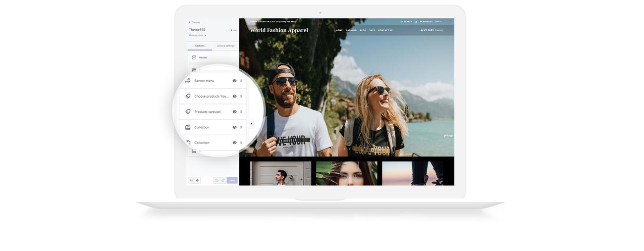 мир моды одежда shopify тема