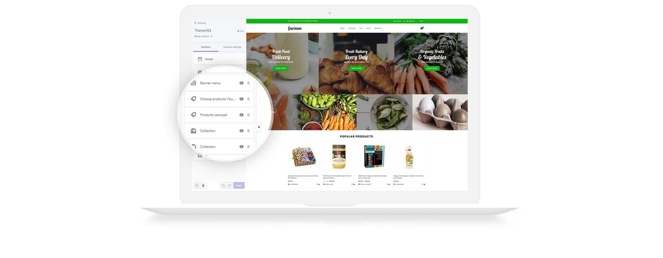 тема gurman shopify