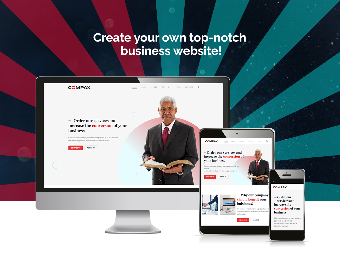минимальная креативная бизнес тема wordpress elementor