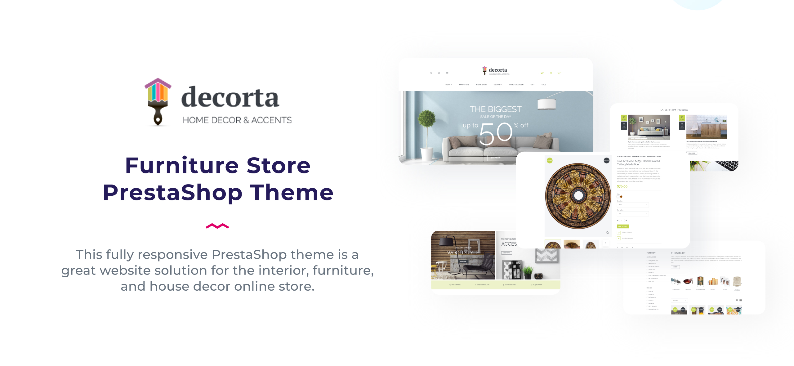мебельный магазин prestashop тема