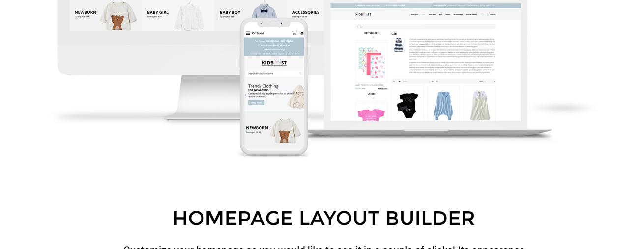 детский модный магазин opencart шаблон
