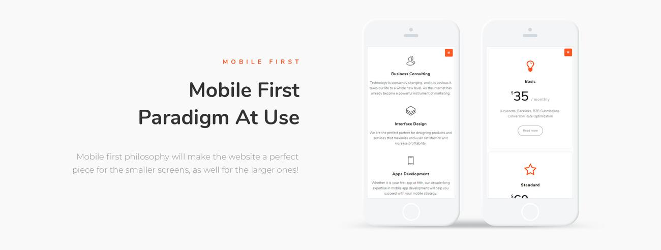 бизнес маркетинг wordpress elementor theme