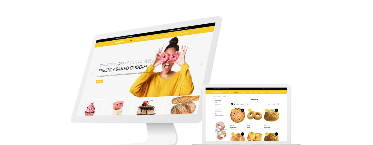 тема пекарни shopify
