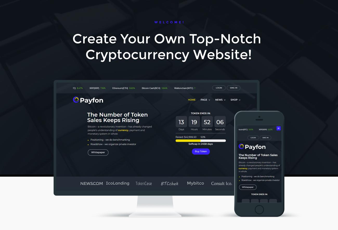 ico wordpress elementor theme