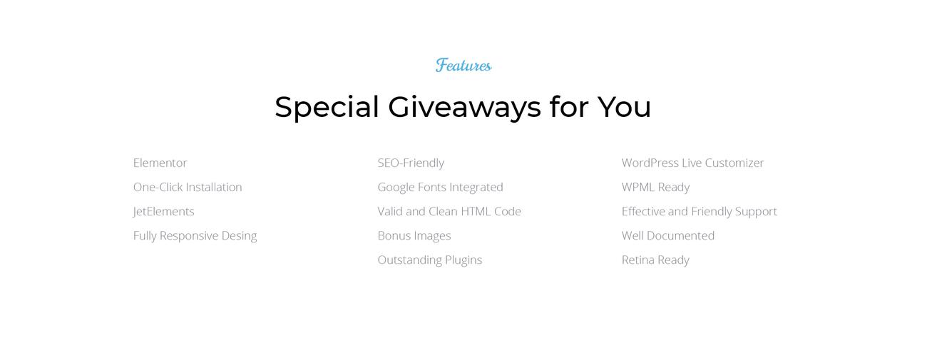 креативный бизнес wordpress elementor theme