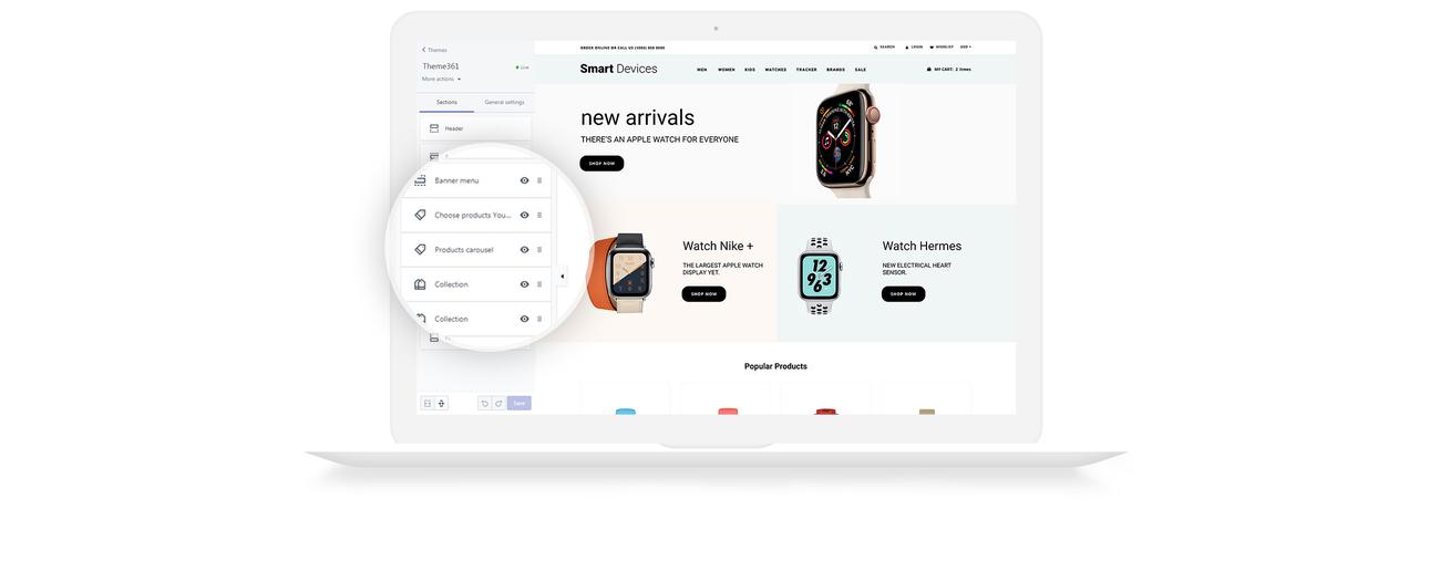 умные часы и трекеры shopify тема