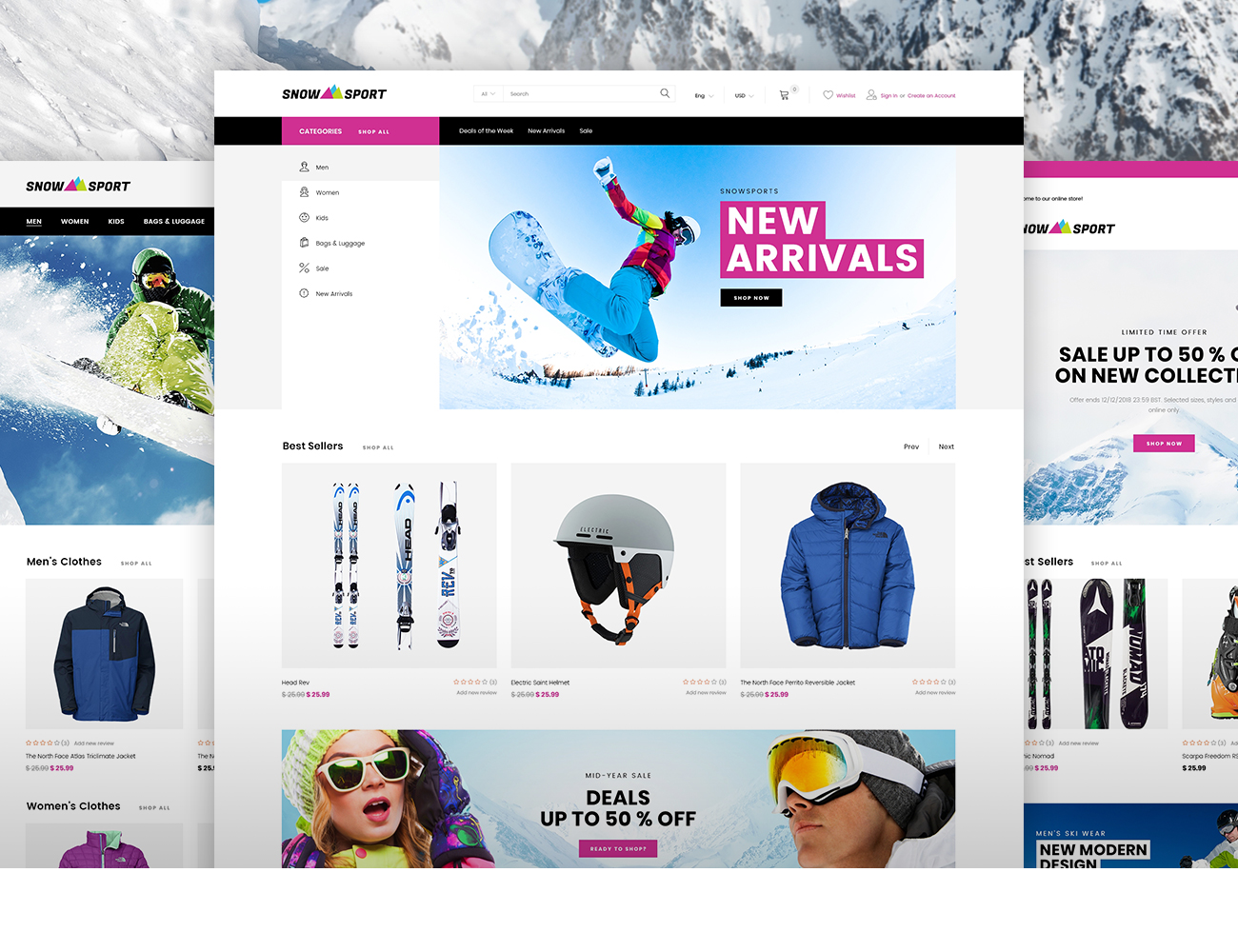 экстремальное спортивное снаряжение magento theme
