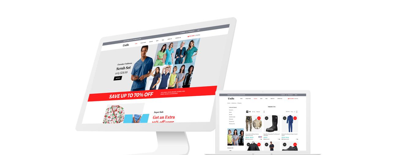 тема uniform store shopify