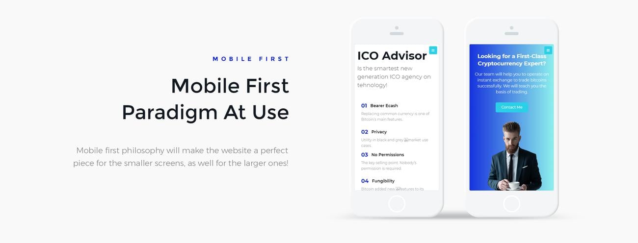 ico маркетинг wordpress elementor тема