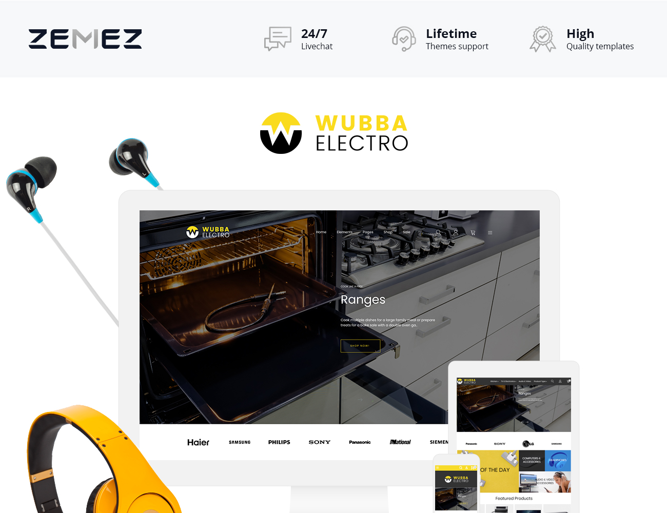 домашняя электроника magento тема