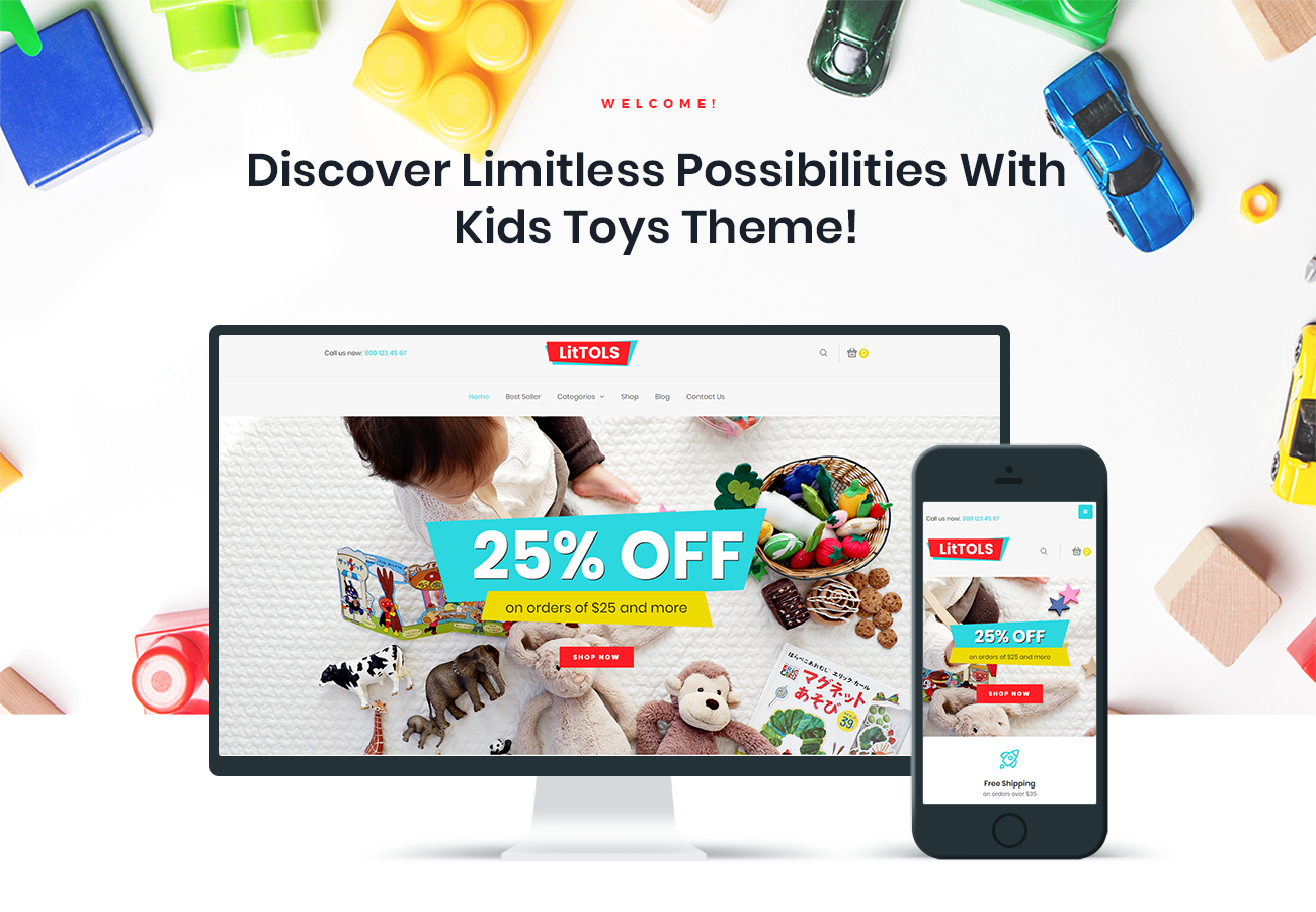 магазин игрушек и игр elementor woocommerce theme