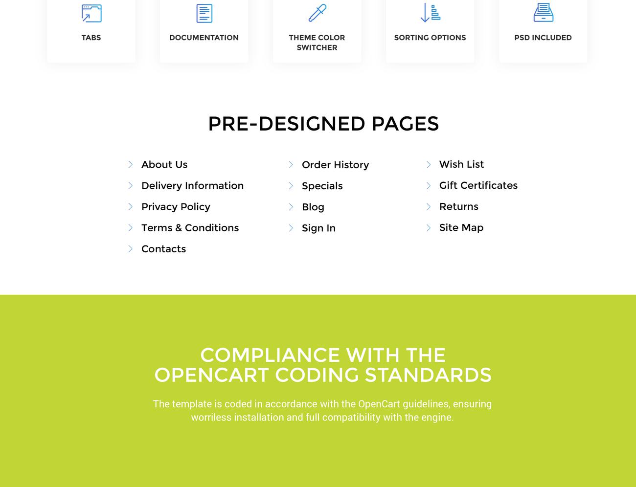 шаблон dowlerix opencart