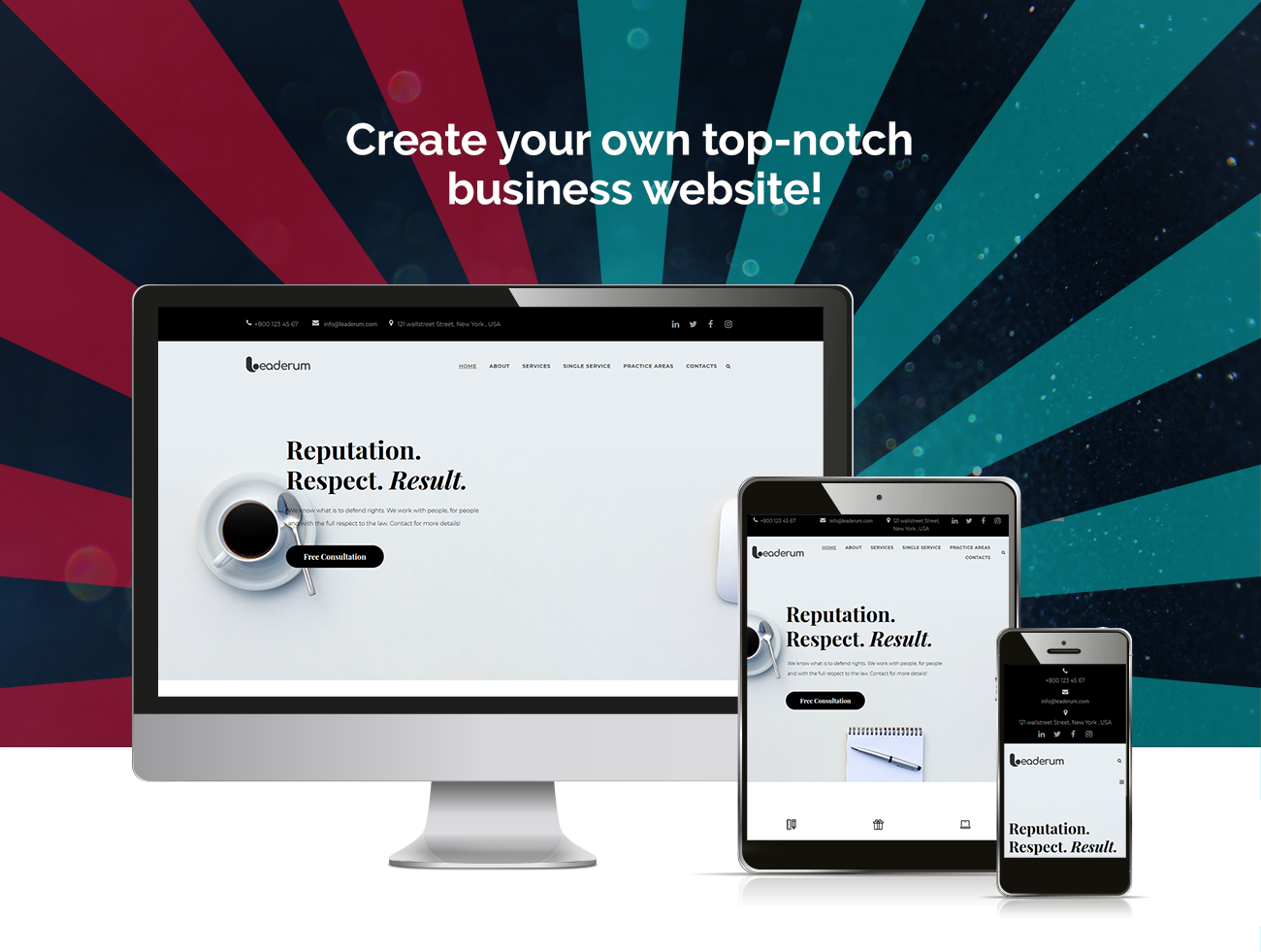 минимальная бизнес-тема wordpress elementor