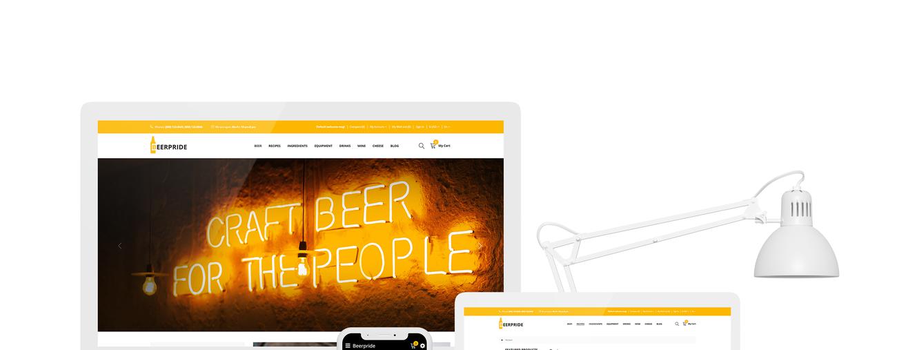 homebrew equipment &amp; supplies шаблон opencart