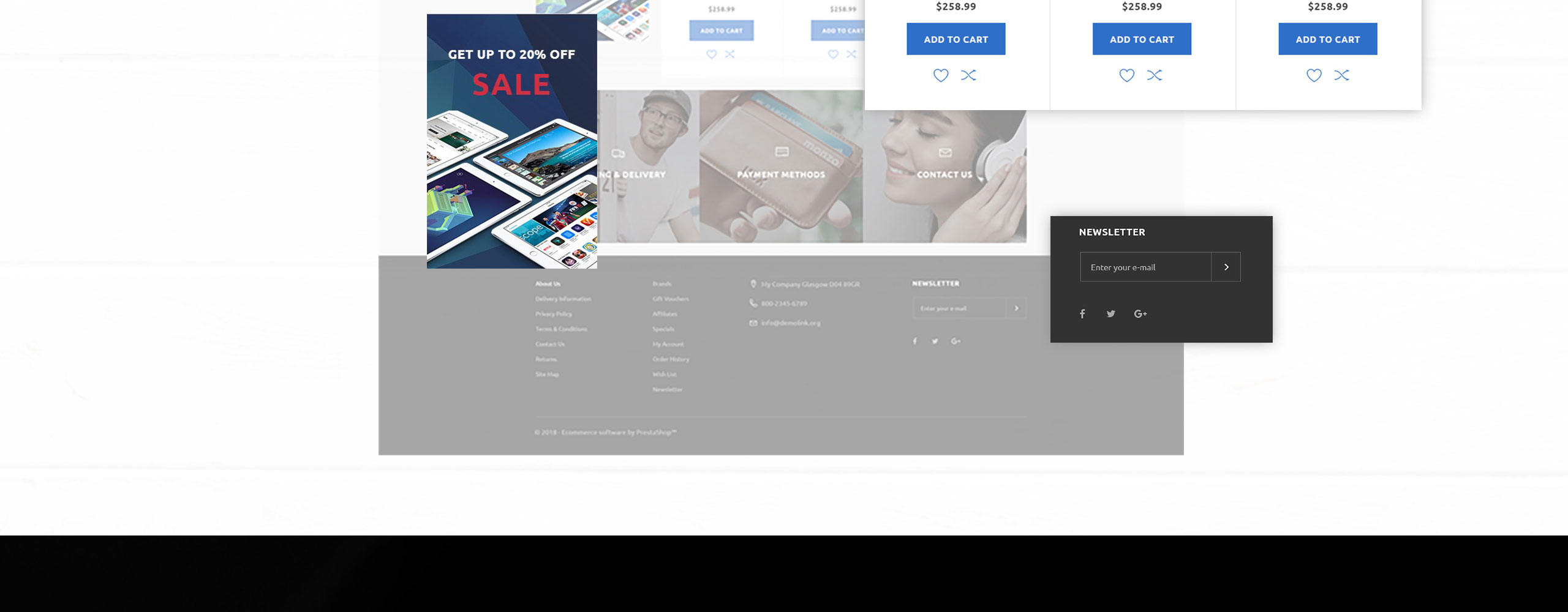 магазин электроники prestashop тема