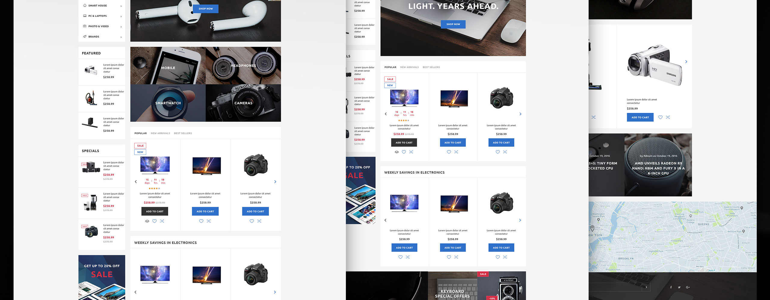 магазин электроники prestashop тема