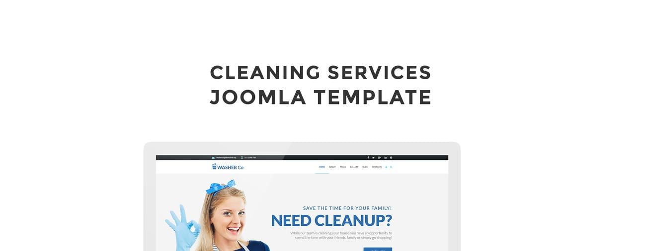 клининговые услуги шаблон joomla