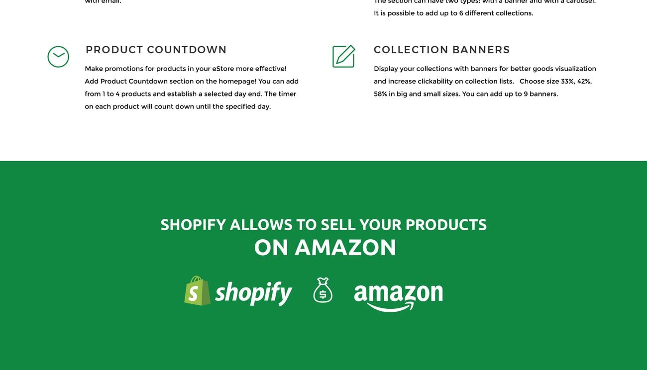 чистая современная тема bootstrap shopify
