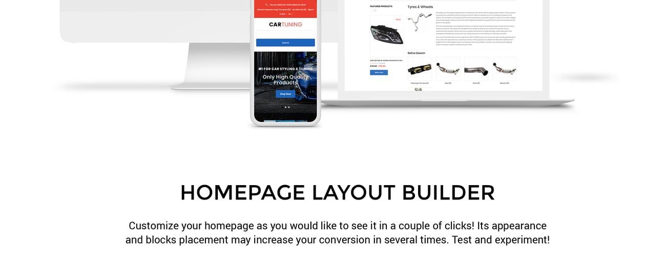 тюнинг автомобилей современный шаблон opencart