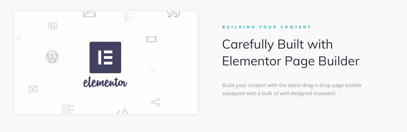 коммуникационная многоцелевая чистая тема wordpress elementor