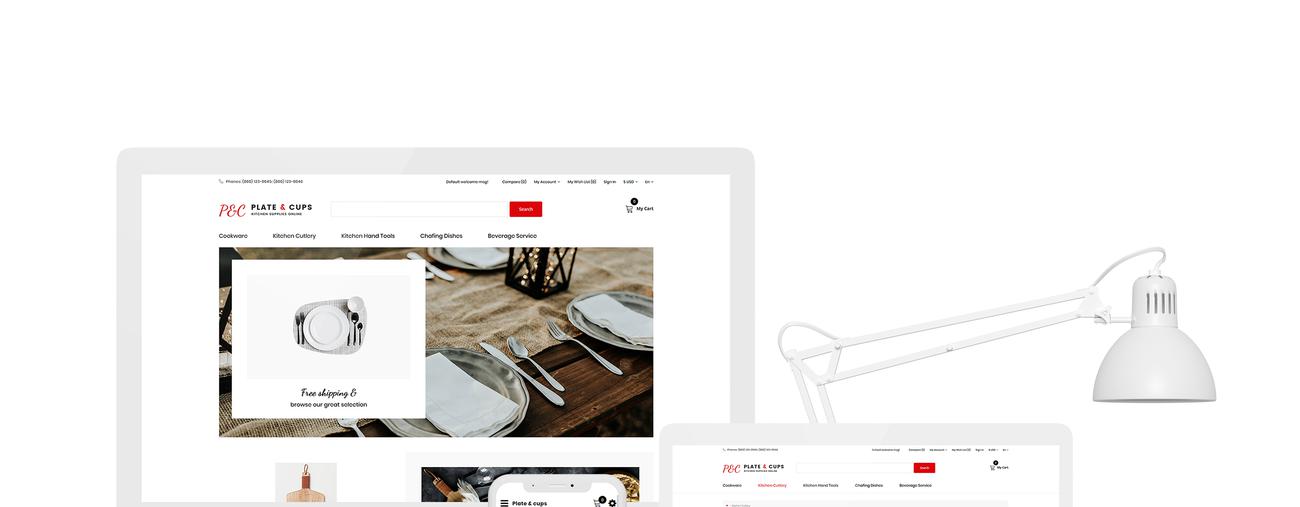 еда и ресторан простой чистый bootstrap шаблон opencart