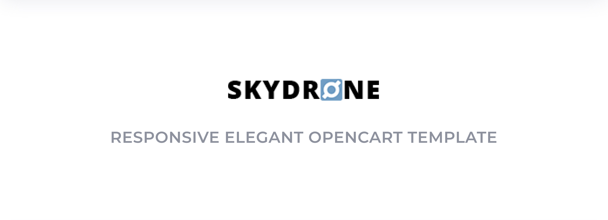 квадрокоптер отзывчивый элегантный шаблон opencart