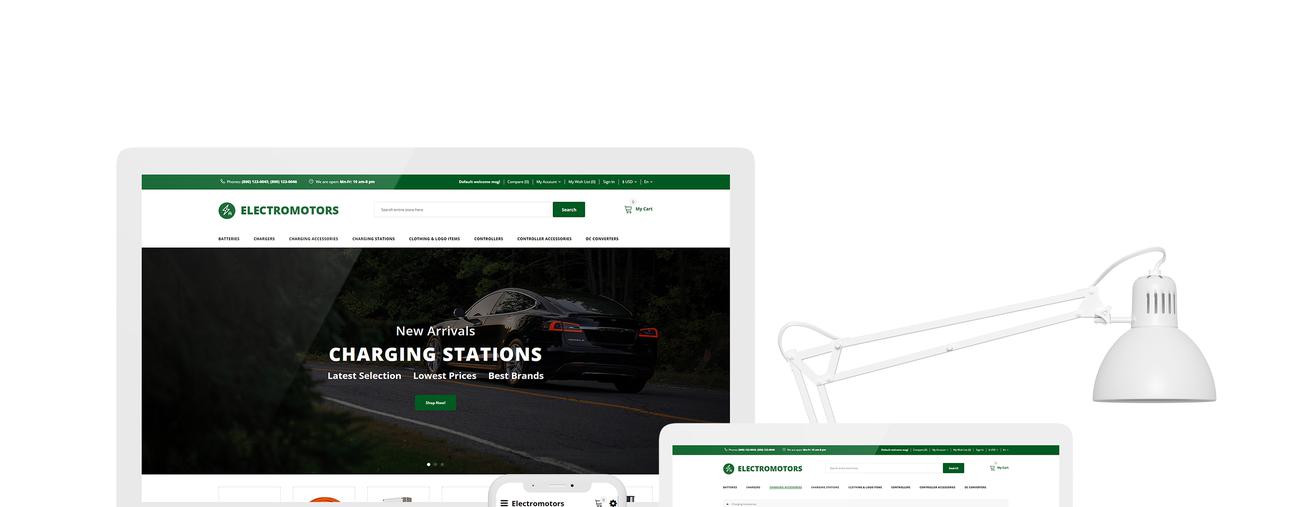 запчасти для автомобилей отзывчивый простой шаблон opencart